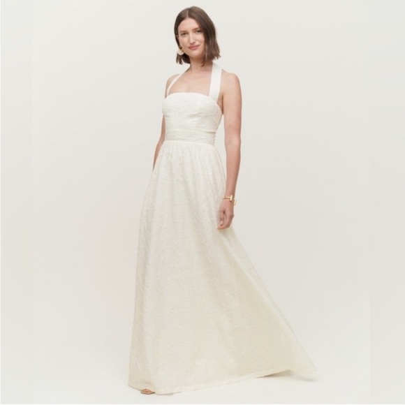 NWT Reformation Edessa Halter Maxi Dress Gown Ivory - Picture 10 of 10